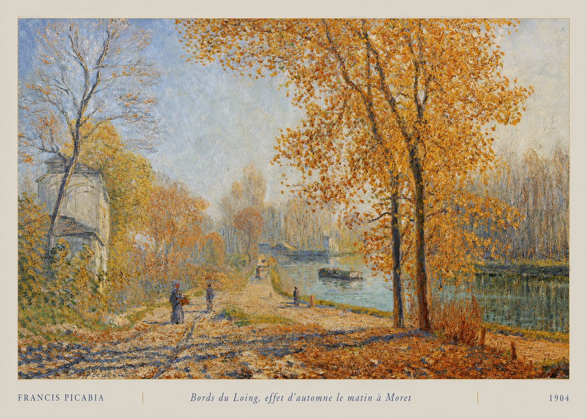 Francis Picabia Bords Du Loing, Effet D'automne Le Matin À Moret No5 - Poster