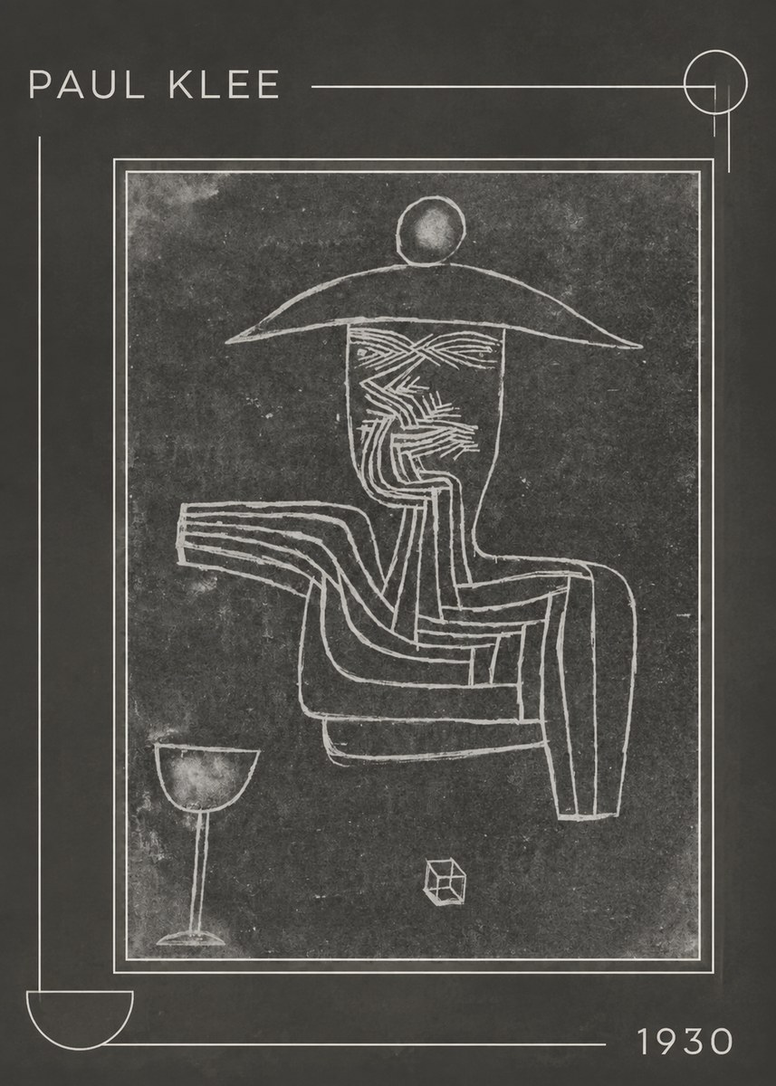 Paul Klee Figure of a Seer No1 - Poster
