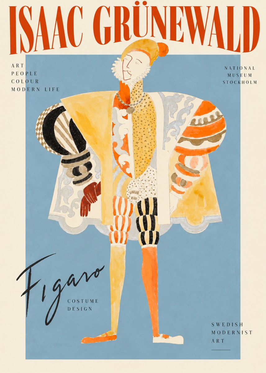 Isaac Grünewald Figaro I No3 - Poster