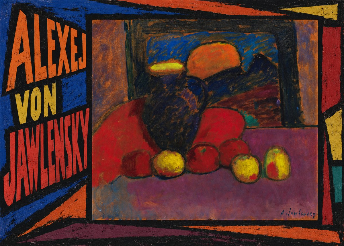 Alexej von Jawlensky Still Life with Vase and Fruit No3 - Poster
