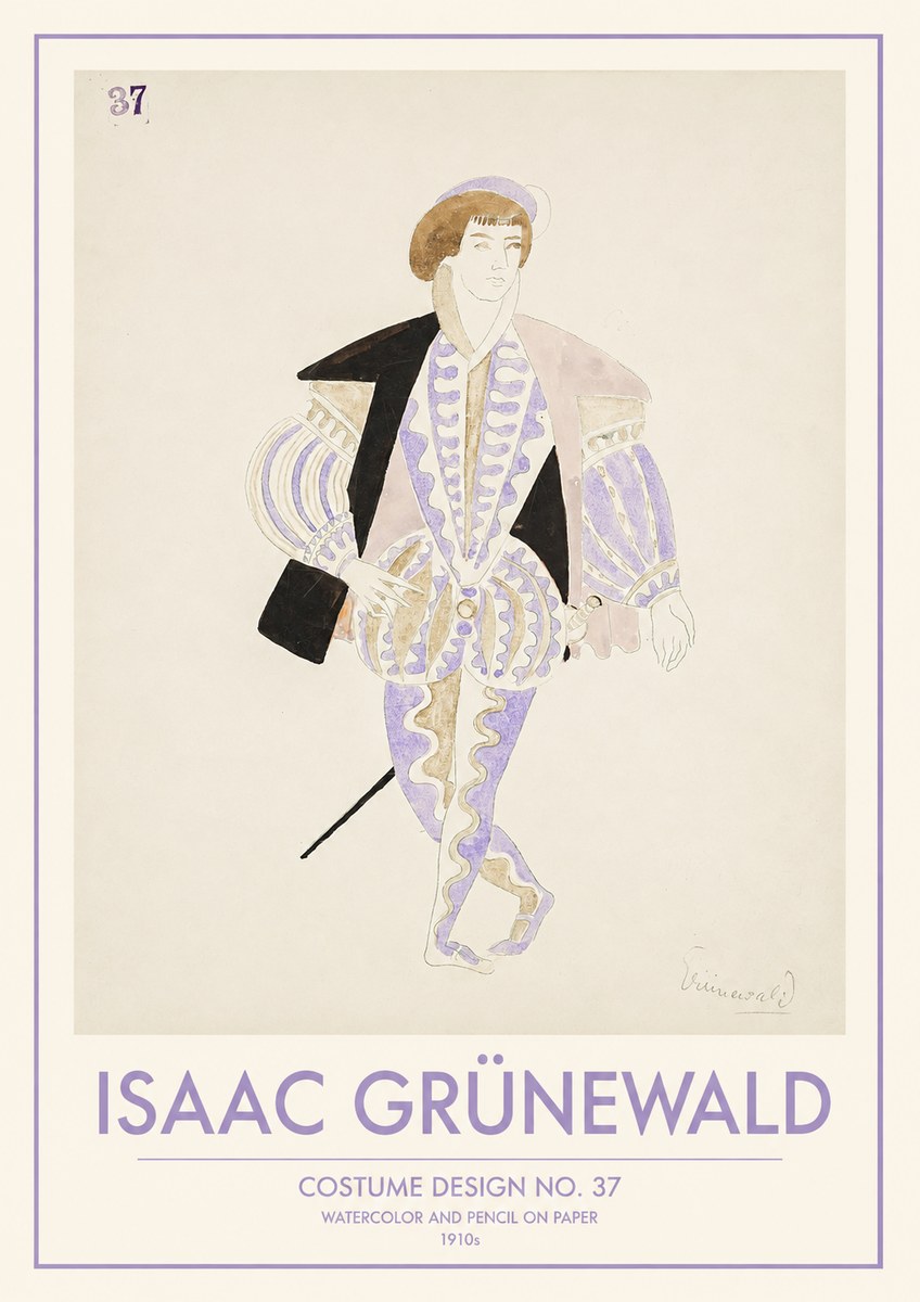 Isaac Grünewald Costume Design No. 37 No1 - Poster