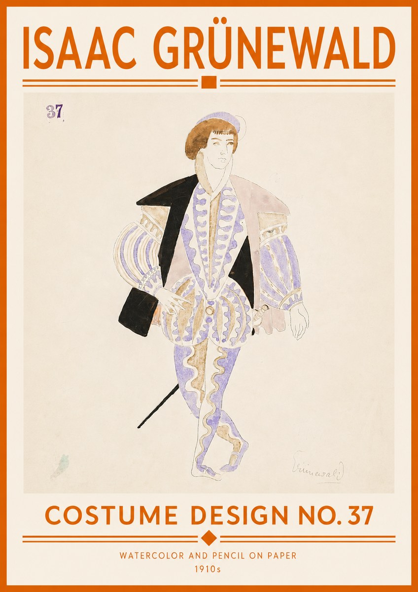 Isaac Grünewald Costume Design No. 37 No5 - Poster