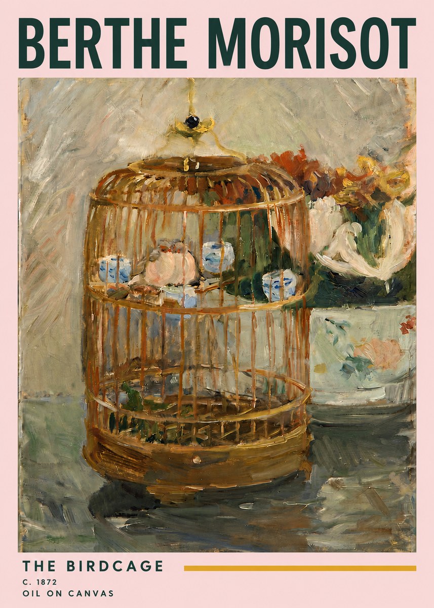 Berthe Morisot The Birdcage II No3 - Poster
