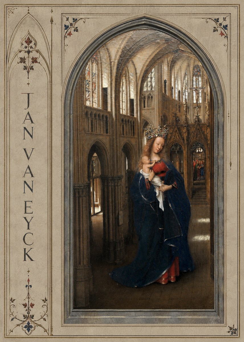 Jan van Eyck Madonna in the Church II No2 - Poster
