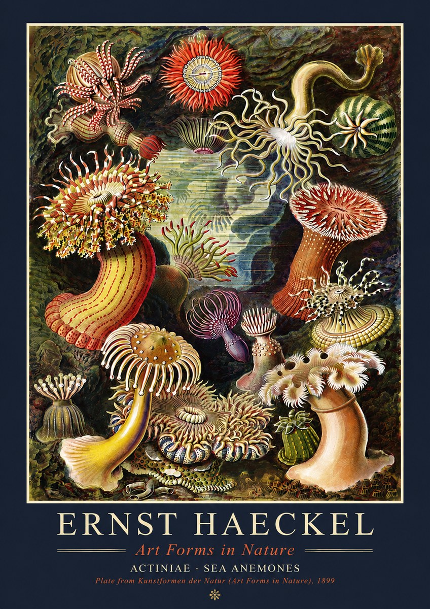 Ernst Haeckel Sea Anemones No4 - Poster