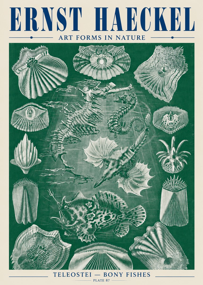Ernst Haeckel Teleostei - Bony Fishes No5 - Poster