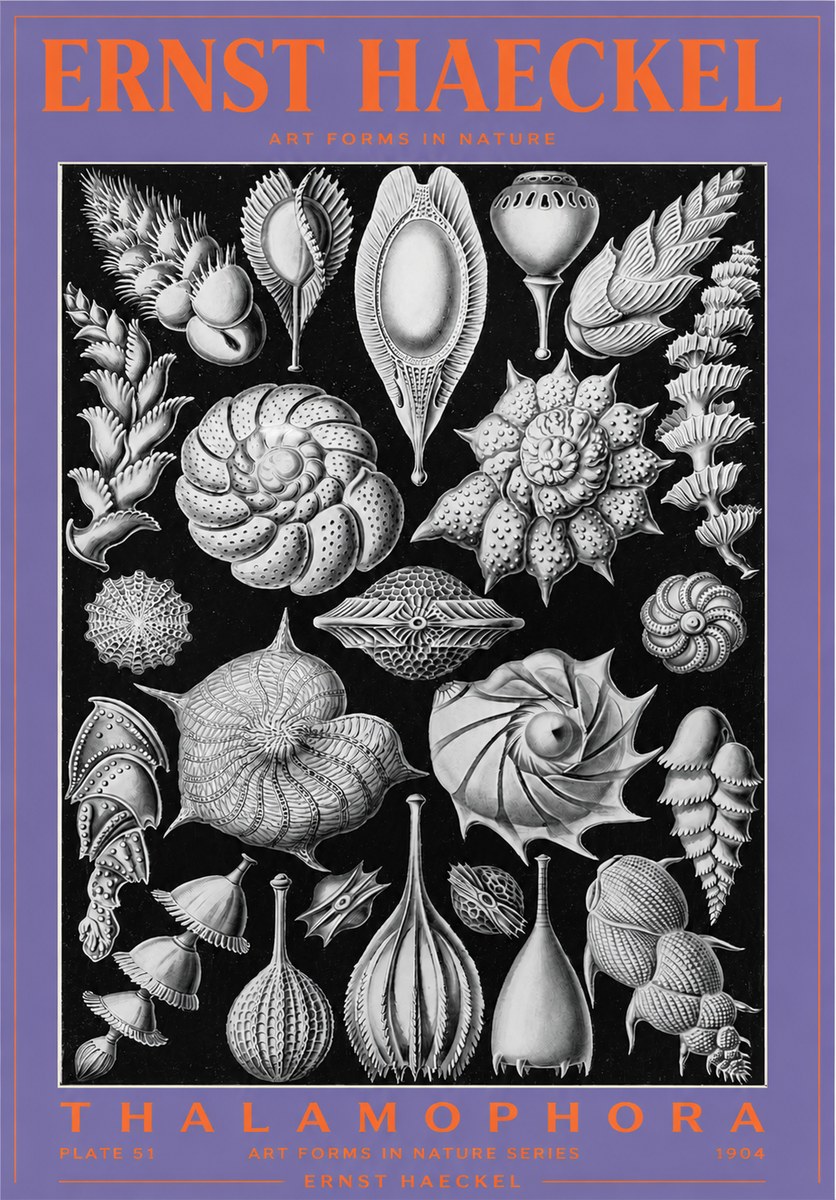 Ernst Haeckel Thalamophora No3 - Poster