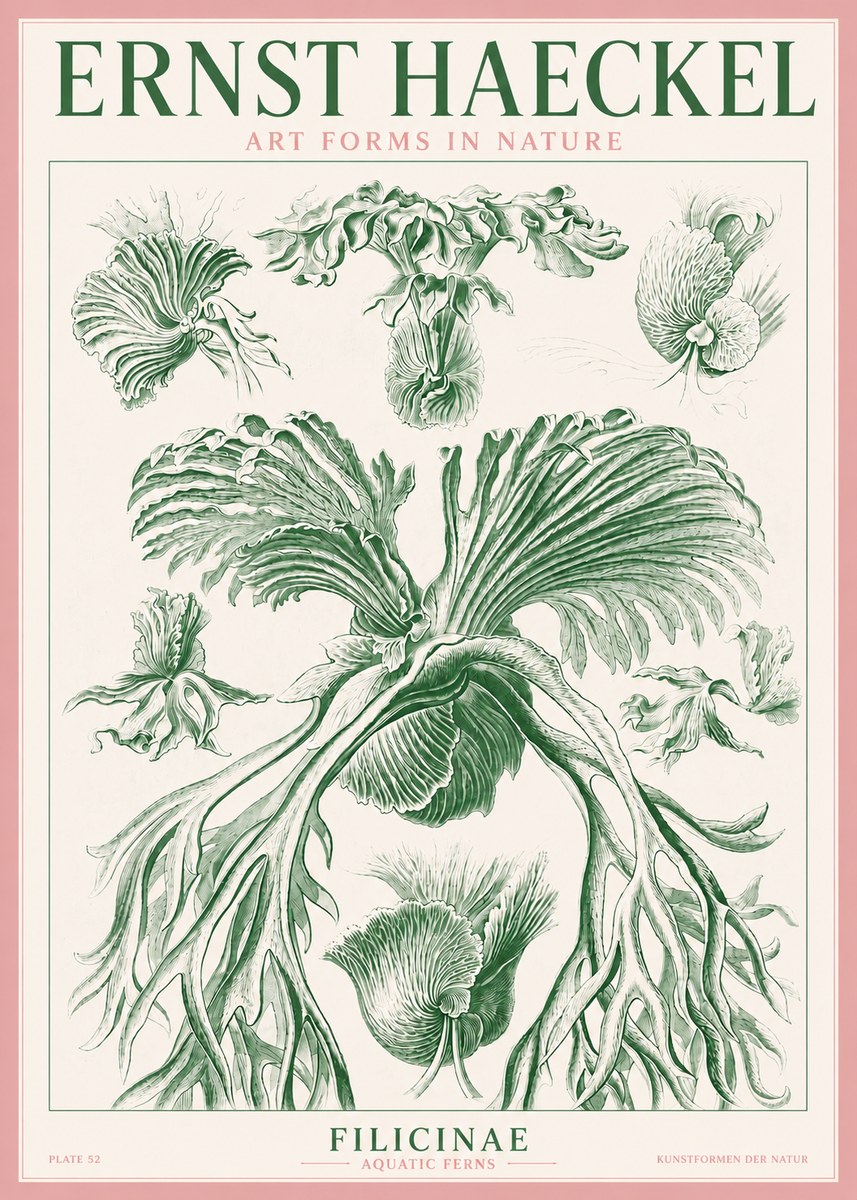 Ernst Haeckel Filicinae No3 - Poster