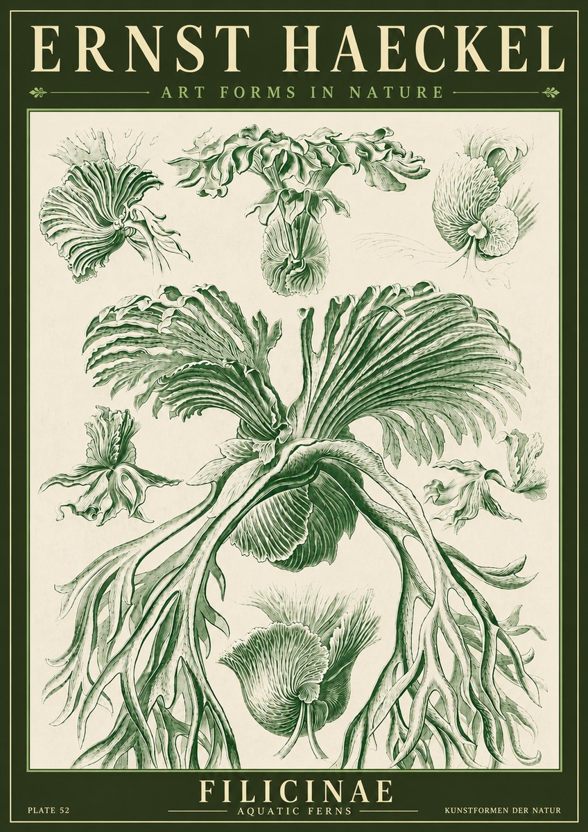Ernst Haeckel Filicinae No4 - Poster