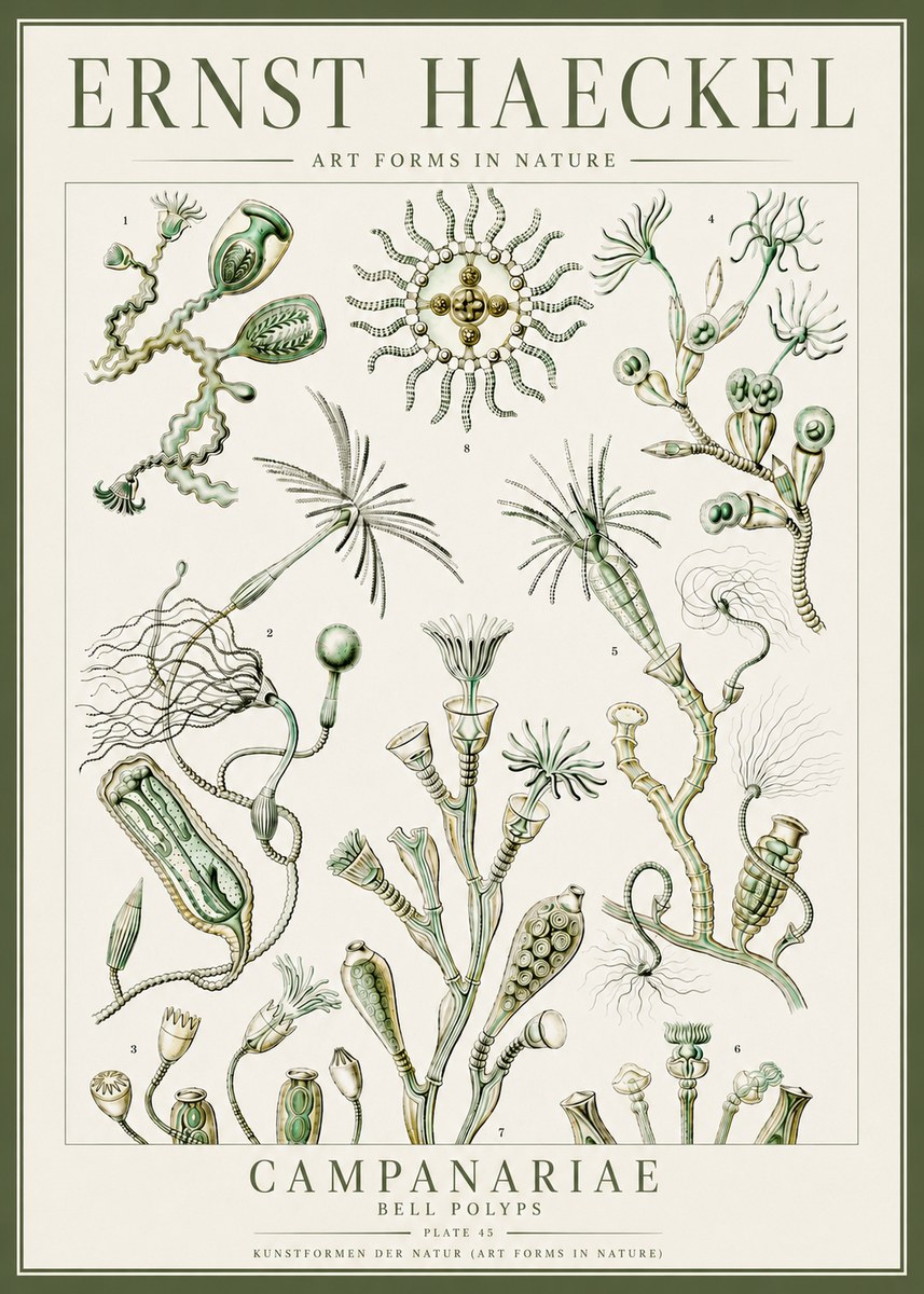 Ernst Haeckel Campanariae – Bell Polyps No4 - Poster
