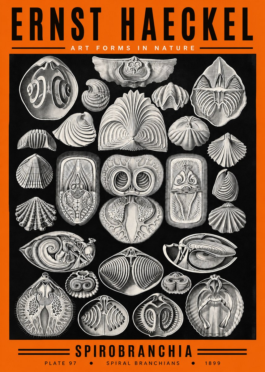 Ernst Haeckel Spirobranchia No2 - Poster