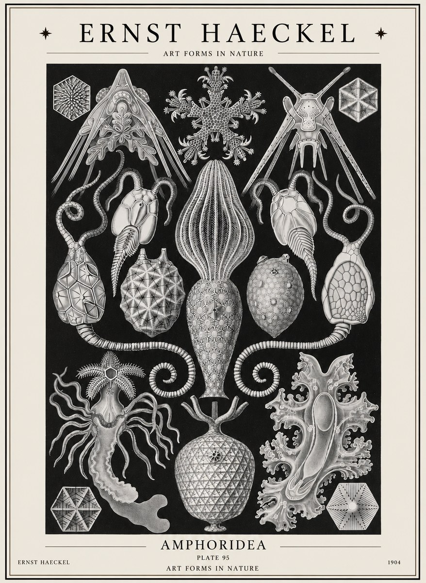 Ernst Haeckel Amphoridea No1 - Poster