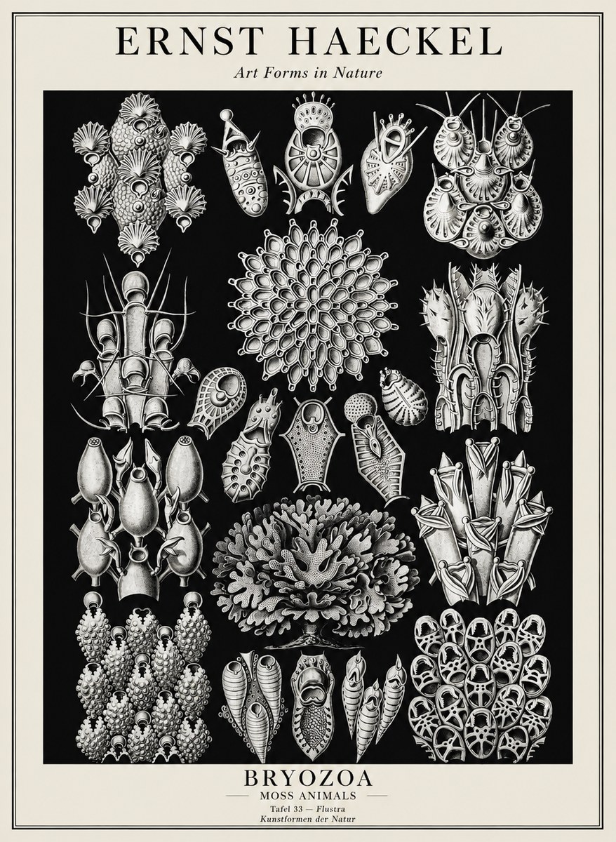 Ernst Haeckel Bryozoa No3 - Poster