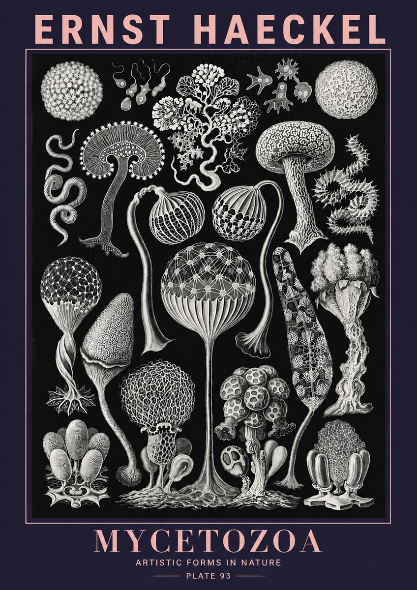 Ernst Haeckel Mycetozoa No6 - Poster