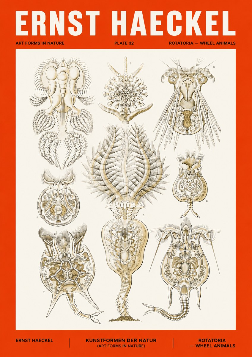Ernst Haeckel Rotatoria - Wheel Animals No4 - Poster