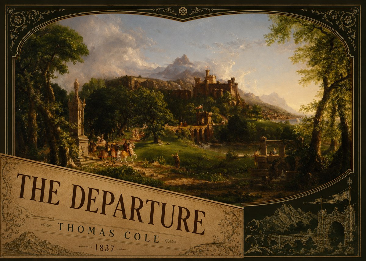 Thomas Cole The Departure I No5 - Poster