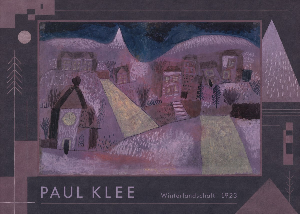 Paul Klee Winterlandschaft No1 - Poster