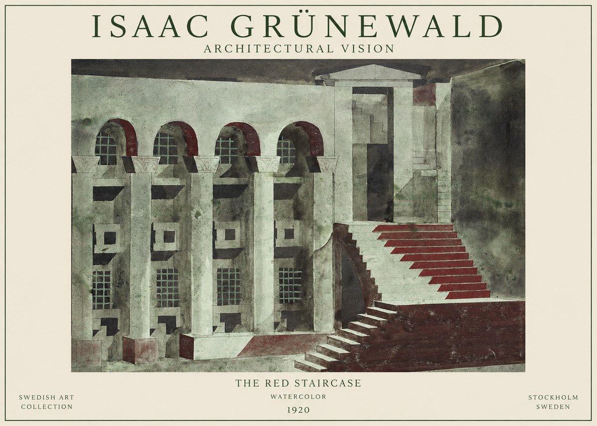 Isaac Grünewald The Steps of Silence No2 - Poster