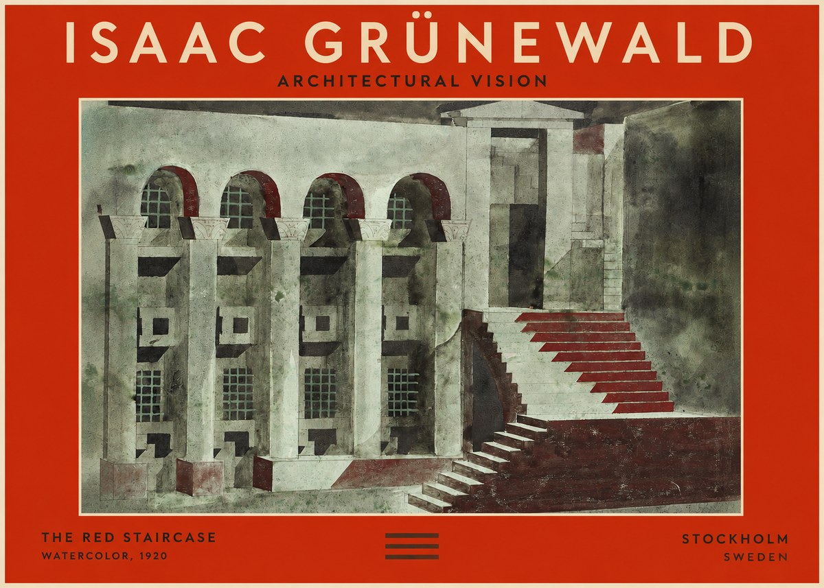 Isaac Grünewald The Steps of Silence No3 - Poster