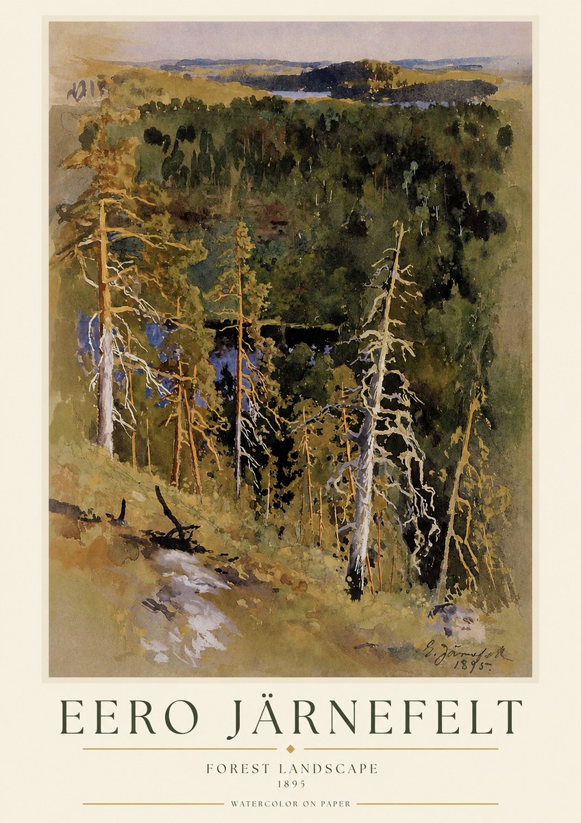 Eero Järnefelt Forest Landscape II No1 - Poster