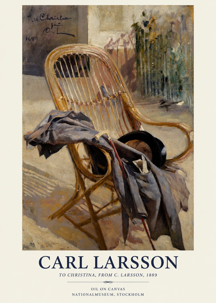 Carl Larsson To Christina, from C. Larsson, 1889 No1 - Poster