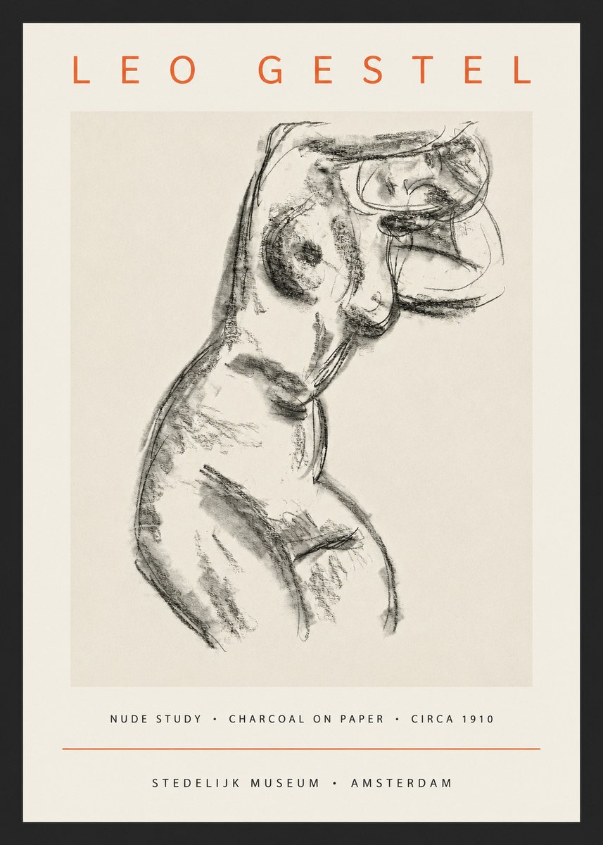 Leo Gestel Study of a Female Nude No4 - Poster