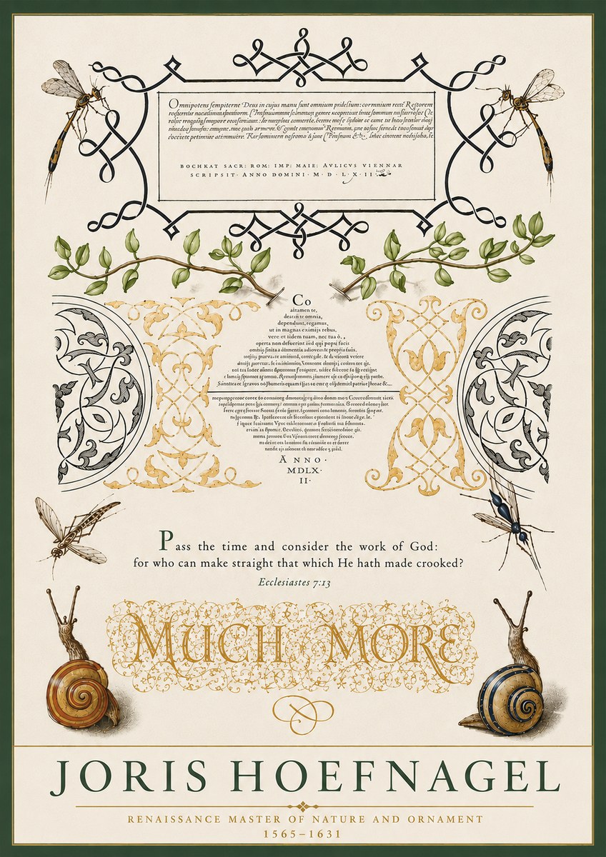 Joris Hoefnagel Memento Mori No5 - Poster