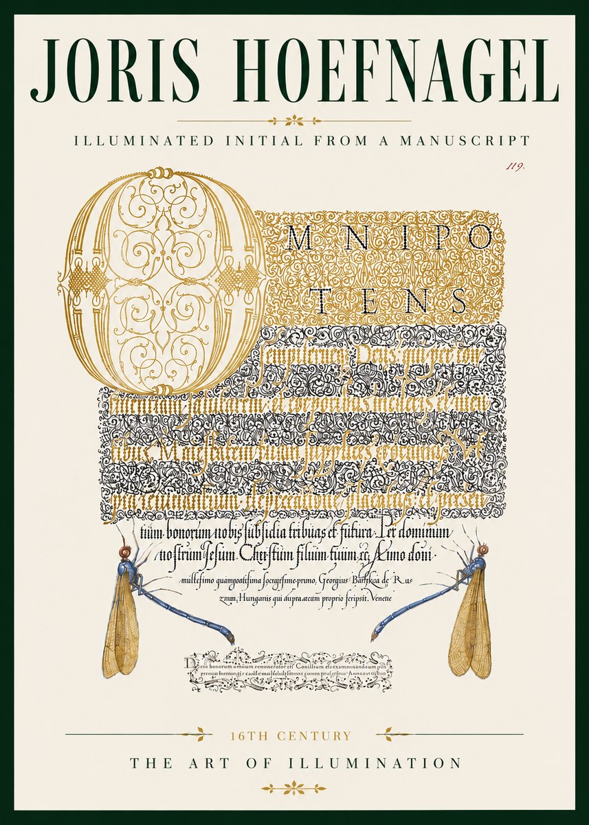 Joris Hoefnagel Omnipotens No6 - Poster