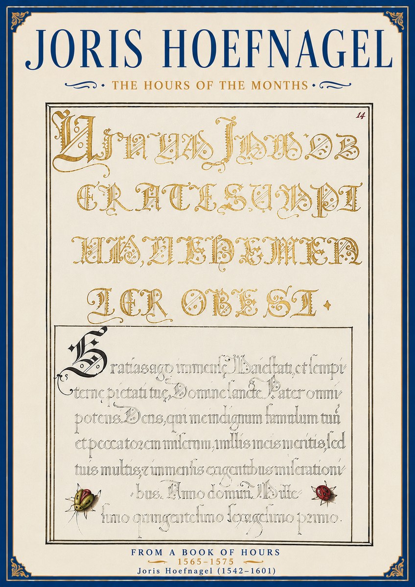 Joris Hoefnagel Gratias Tibi Agimus No6 - Poster