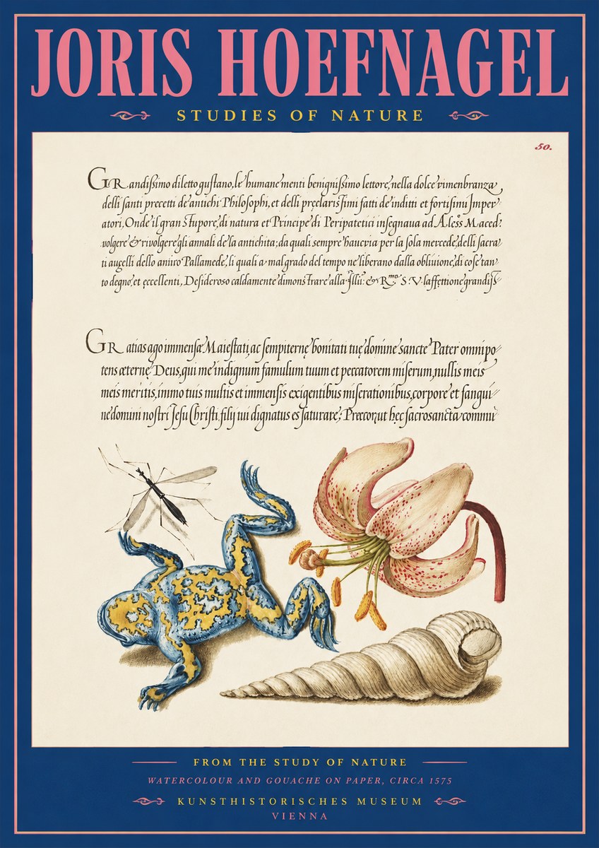 Joris Hoefnagel From the Study of Nature No2 - Poster