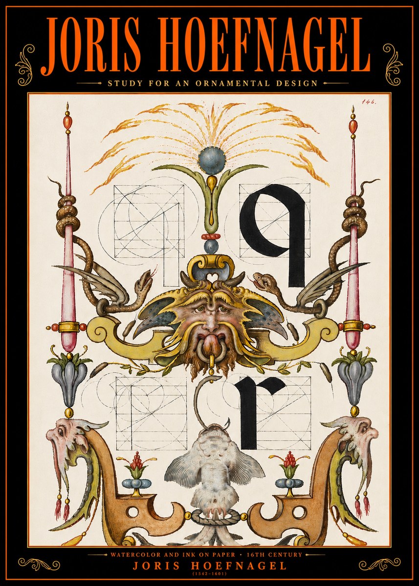 Joris Hoefnagel Ornamental Design I No5 - Poster
