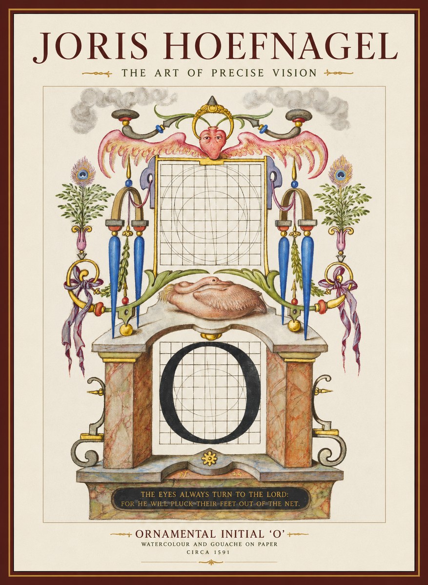 Joris Hoefnagel Ornamental Initial 'O' No1 - Poster
