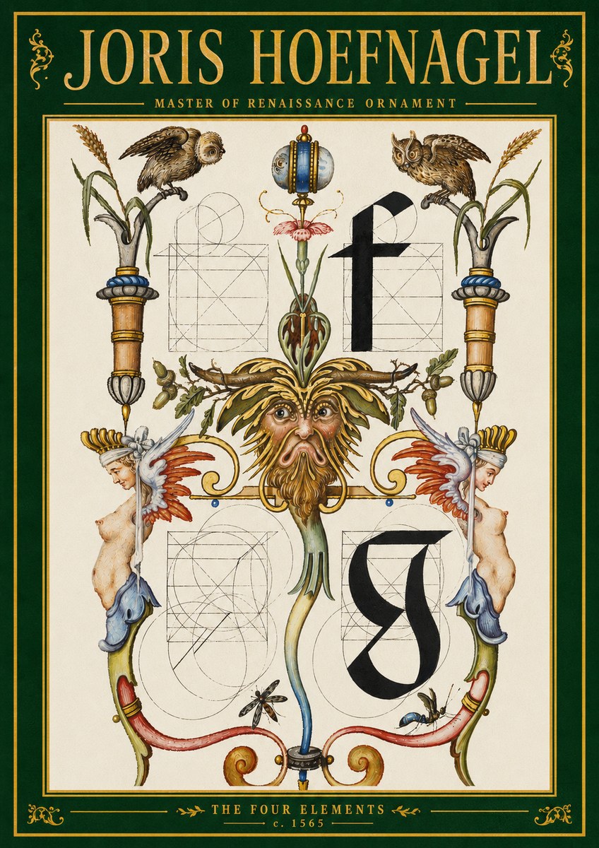 Joris Hoefnagel The Four Elements II No3 - Poster