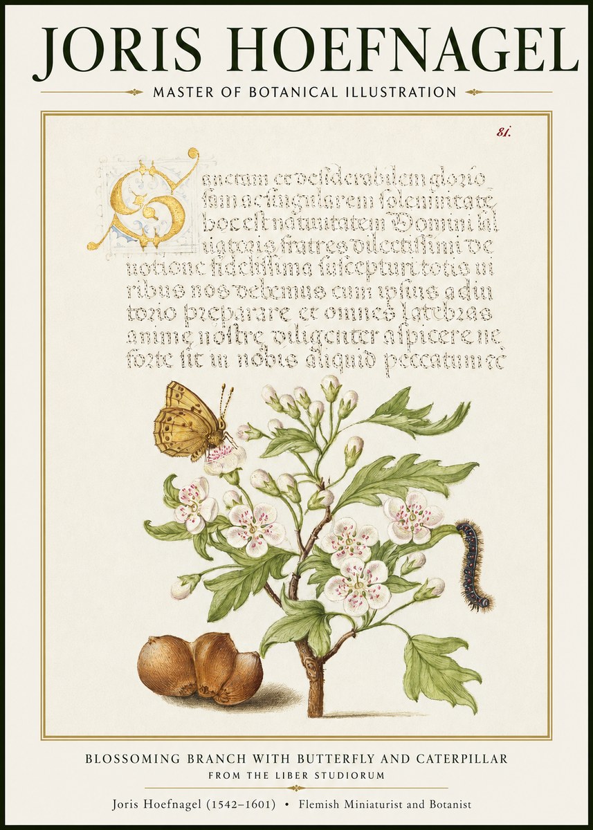 Joris Hoefnagel Blossoming Branch No2 - Poster