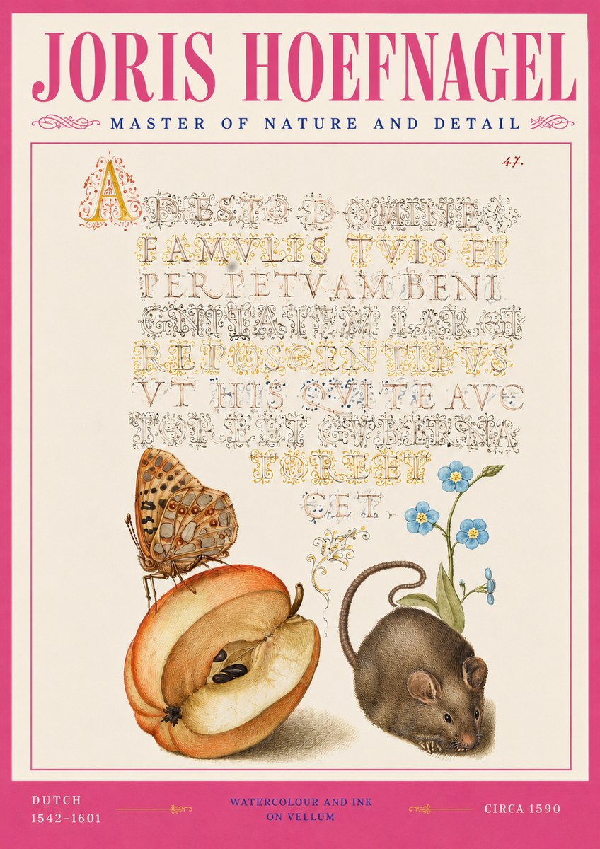 Joris Hoefnagel A Devotion of the Family Is the Perpetual Wealth No4 - Poster