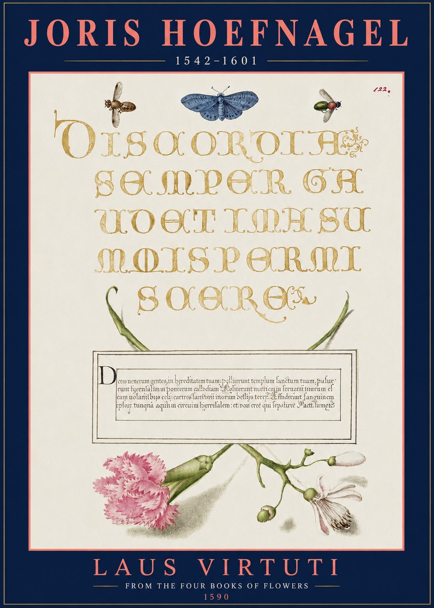 Joris Hoefnagel Laus Virtuti No3 - Poster