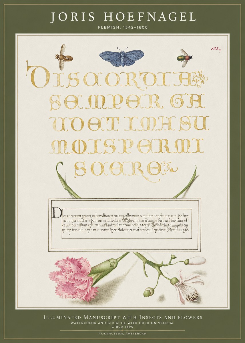 Joris Hoefnagel Laus Virtuti No4 - Poster