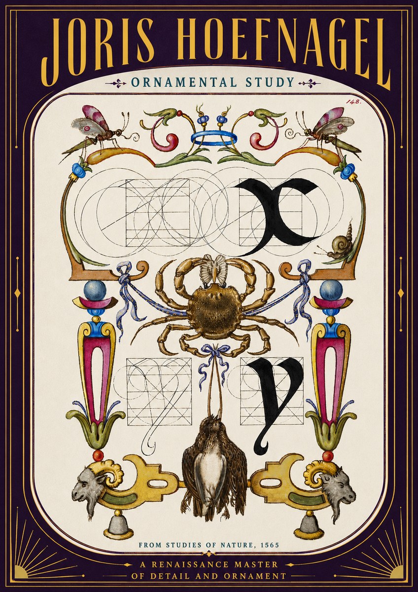 Joris Hoefnagel Ornamental Study II No5 - Poster