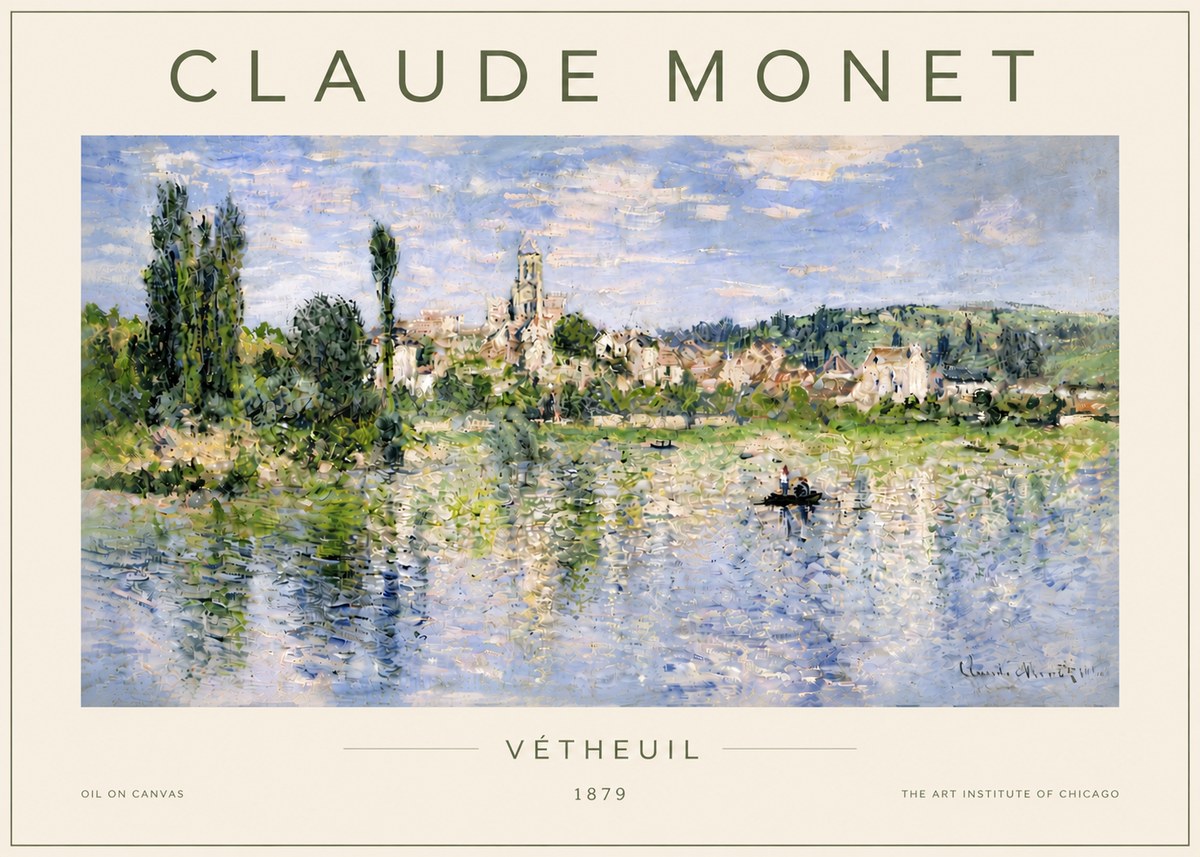 Monet Vétheuil No5 - Poster