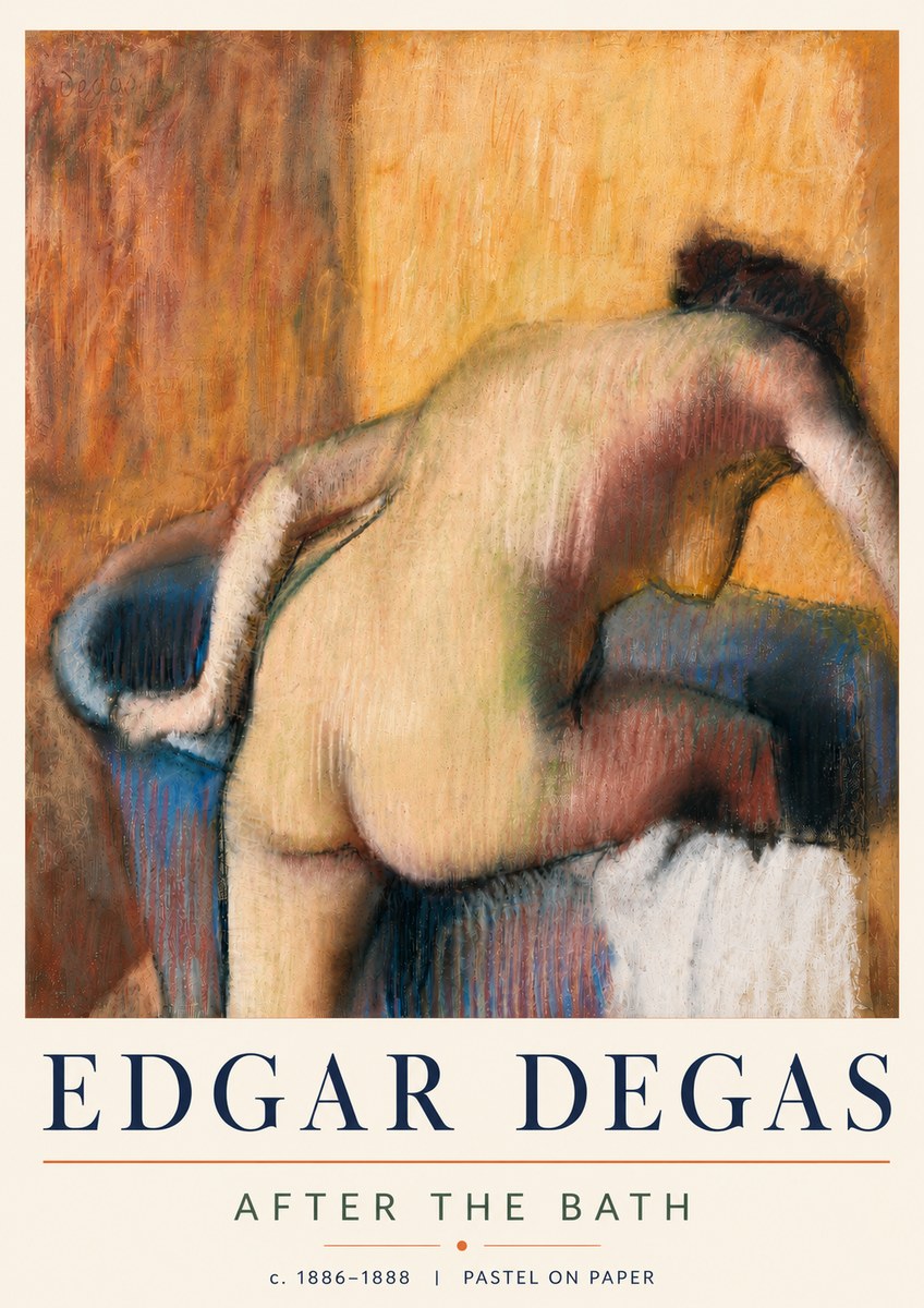 Edgar Degas After the Bath I No5 - Poster
