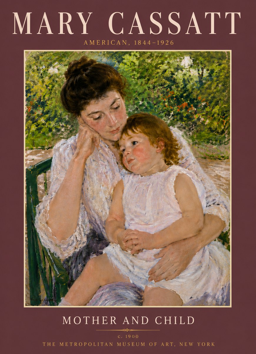 Mary Cassatt Mother and Child I No6 - Poster