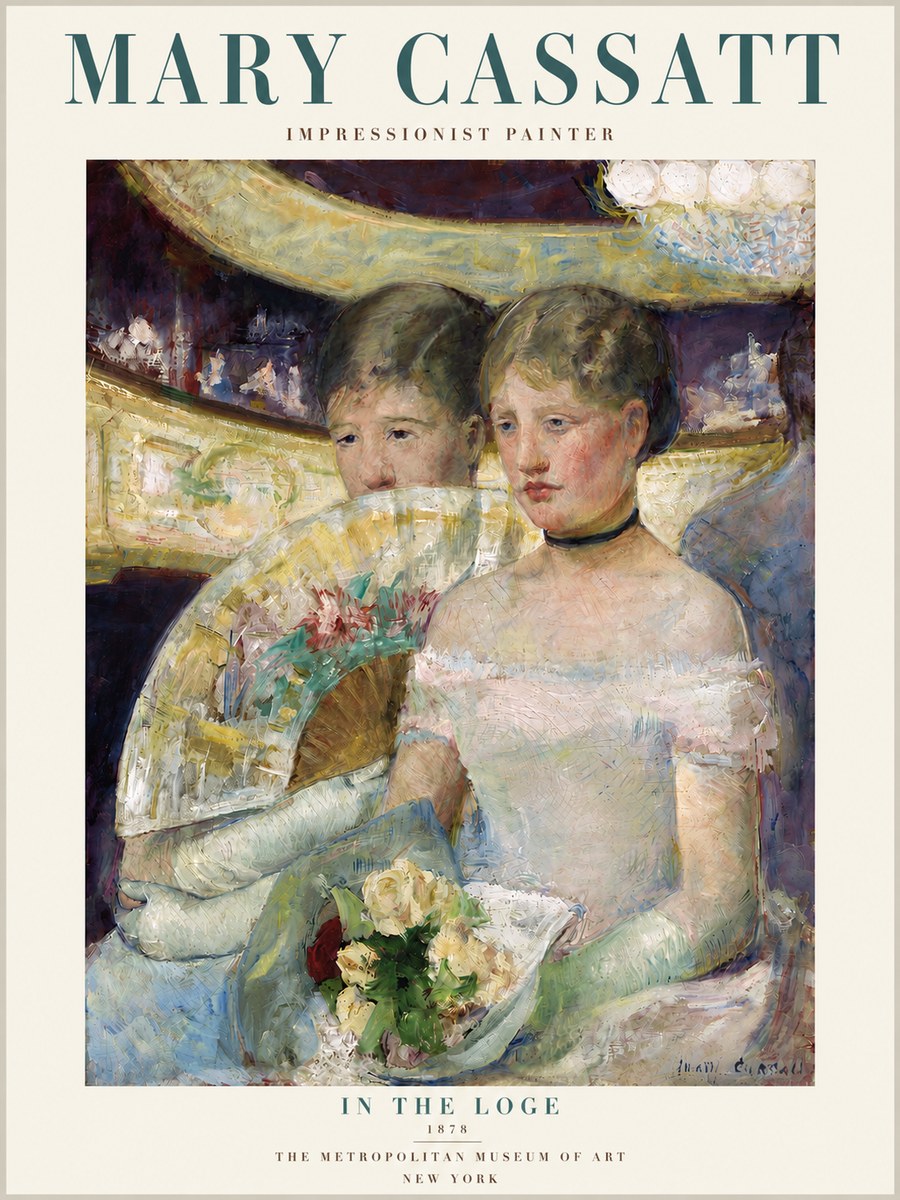 Mary Cassatt In the Loge No4 - Poster