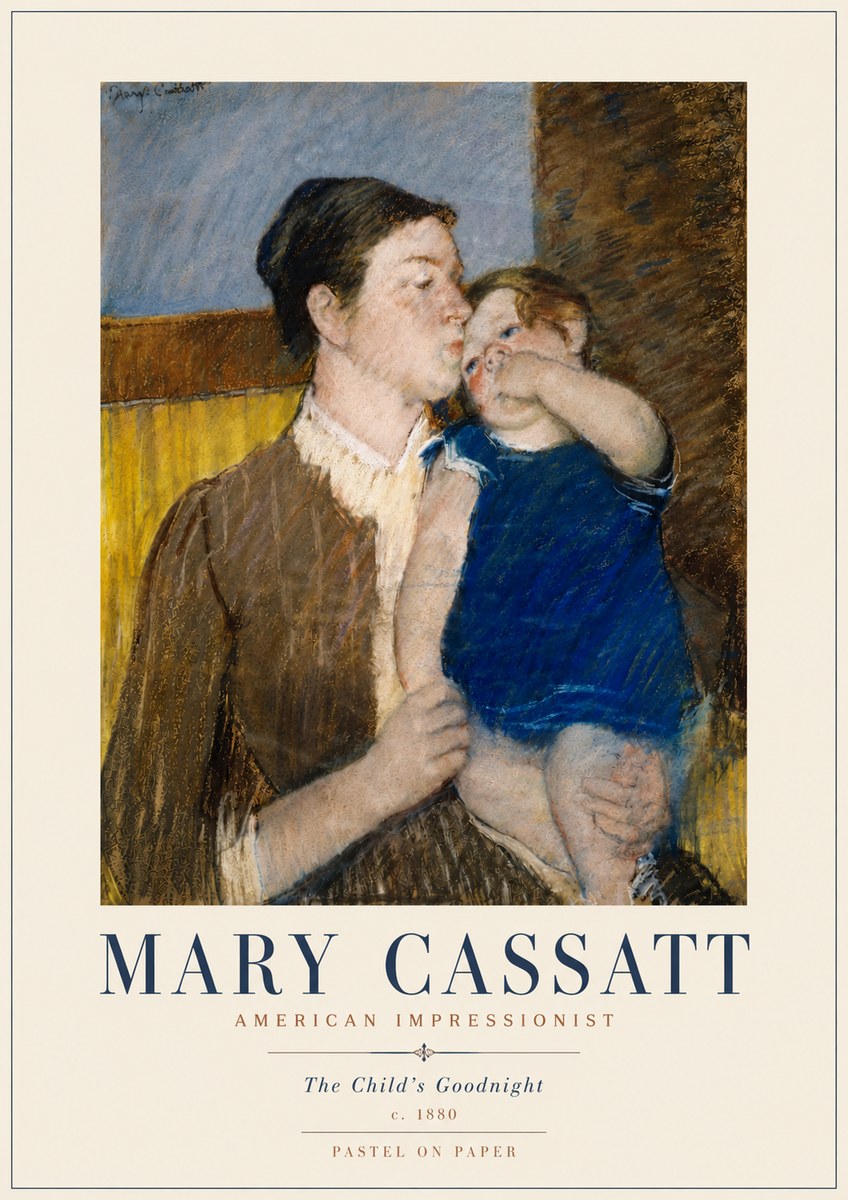 Mary Cassatt The Child's Goodnight No5 - Poster