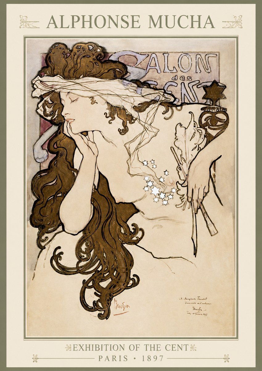 Mucha Salon Des Cent No1 - Poster