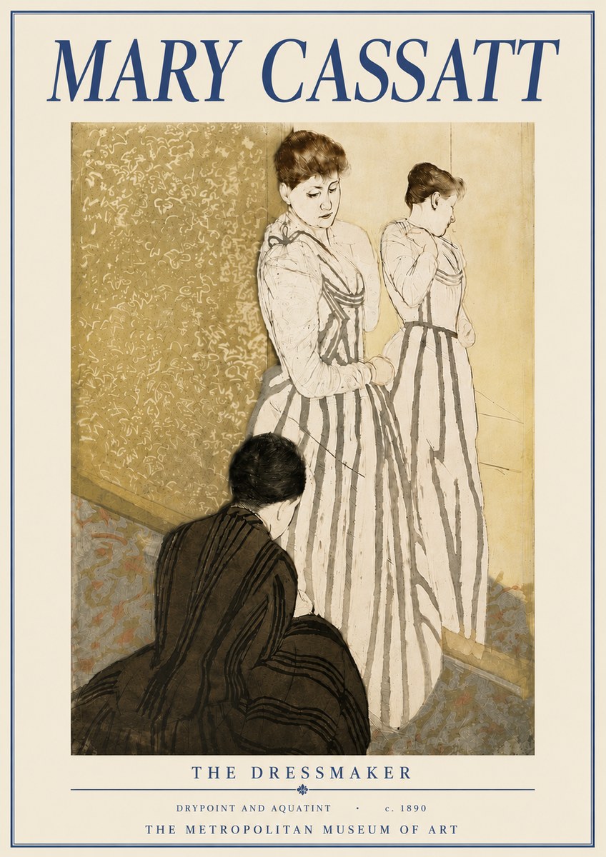Mary Cassatt The Dressmaker No6 - Poster