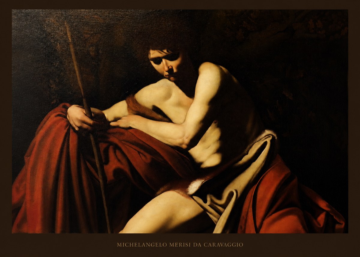 Michelangelo Merisi da Caravaggio Saint John the Baptist I No5 - Poster