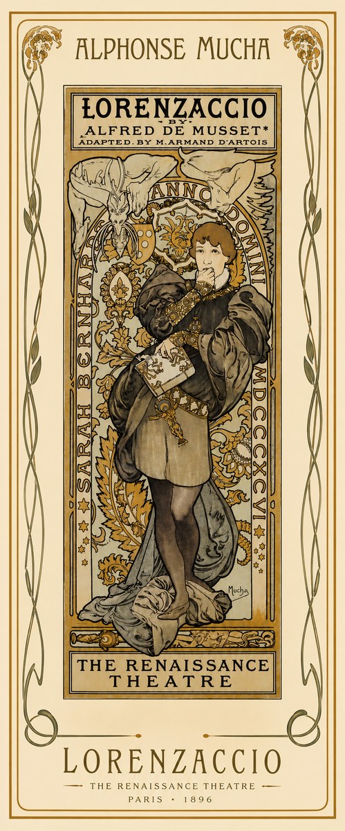 Mucha Lorenzaccio No4 - Poster