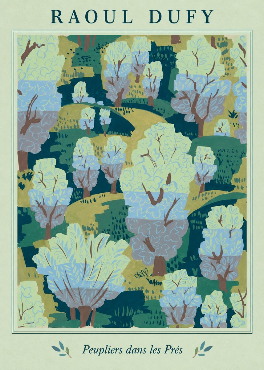 Raoul Dufy Peupliers Dans Les Prés No6 - Poster