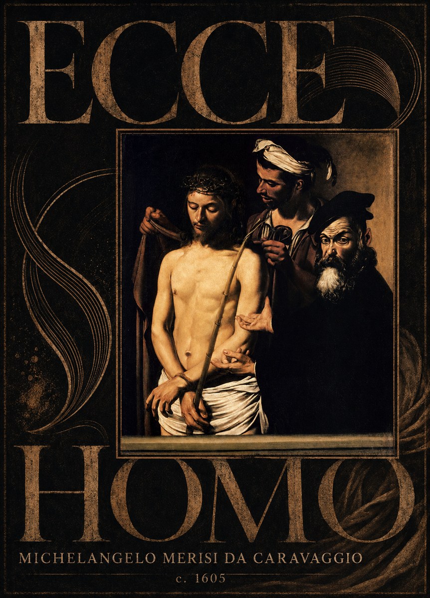 Michelangelo Merisi da Caravaggio Ecce Homo No5 - Poster