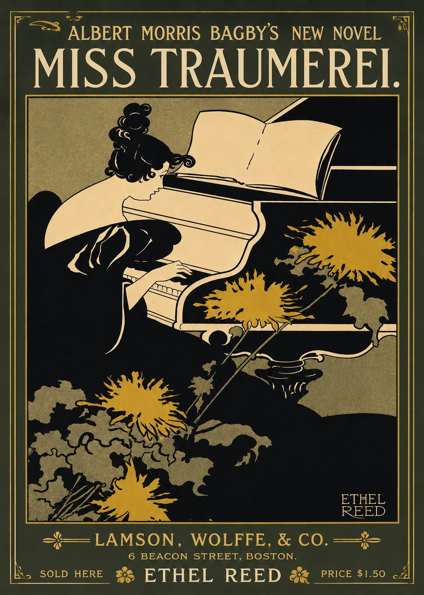 Ethel Reed Miss Traumerei. No3 - Poster